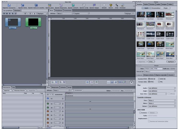 APPLE DVD STUDIO PRO 4 - Ouverture de DVD Studio Pro - 4
