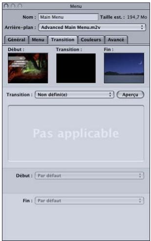 APPLE DVD STUDIO PRO 4 - Réglages de l'ombre portée - 1