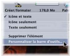 APPLE DVD STUDIO PRO 4 - Pour gérer la barre d'outils : - 1