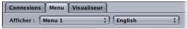 APPLE DVD STUDIO PRO 4 - Menus locaux de l'éditeur de menu - 1