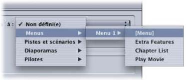 APPLE DVD STUDIO PRO 4 - Pour configurer une commande Passer à : - 1