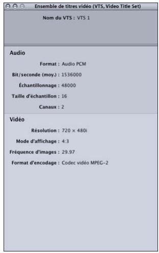 APPLE DVD STUDIO PRO 4 - Inspecteur VTS - 1