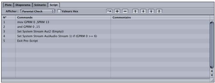 APPLE DVD STUDIO PRO 4 - Pour créer ce script : - 1