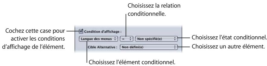APPLE DVD STUDIO PRO 4 - Paramètres des conditions d'affichage - 1