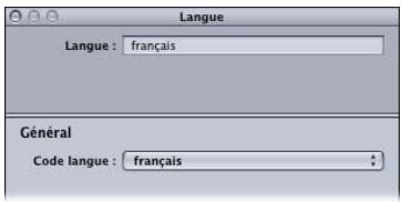 APPLE DVD STUDIO PRO 4 - Pour configurer des langues de menu à l'aide de l'onglet Structure : - 1