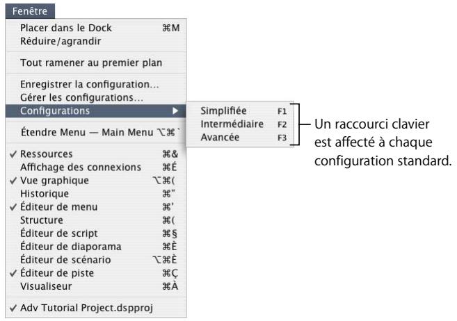APPLE DVD STUDIO PRO 4 - Configuration de l'interface - 1