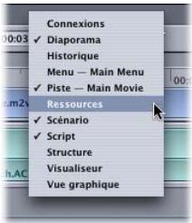 APPLE DVD STUDIO PRO 4 - Pour déplacer un onglet vers un quadrant à l'aide d'un menu contextuel : - 1