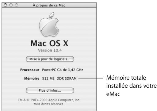 APPLE EMAC - Vérification de la reconnaissance de la nouvelle mémoire par votre ordinateur - 1