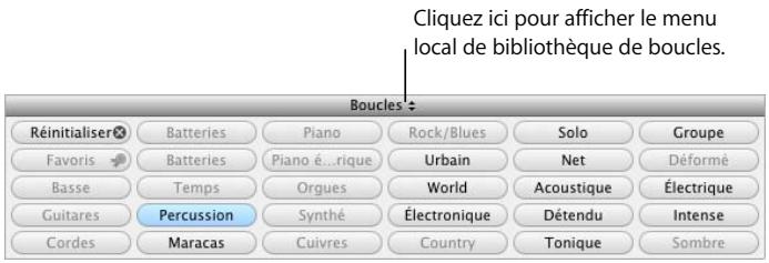APPLE GARAGEBAND 3 - Affichage de boucles d'un Jam Pack ou d'un dossier - 1