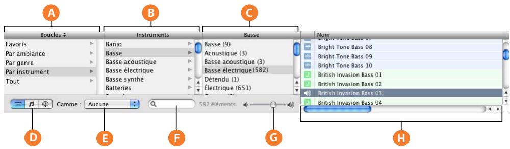 APPLE GARAGEBAND 3 - Présentation par colonnes et présentation par sons de podcast - 1