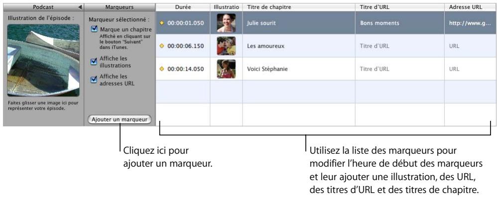 APPLE GARAGEBAND 3 - Pour ajouter un marqueur : - 1