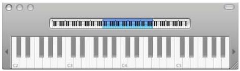 APPLE GARAGEBAND 3 - Pour afficher le clavier à l'écran : - 1