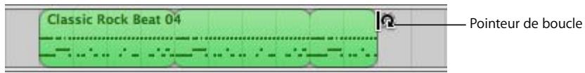 APPLE GARAGEBAND 3 - Pour mettre une séquence en boucle : - 1