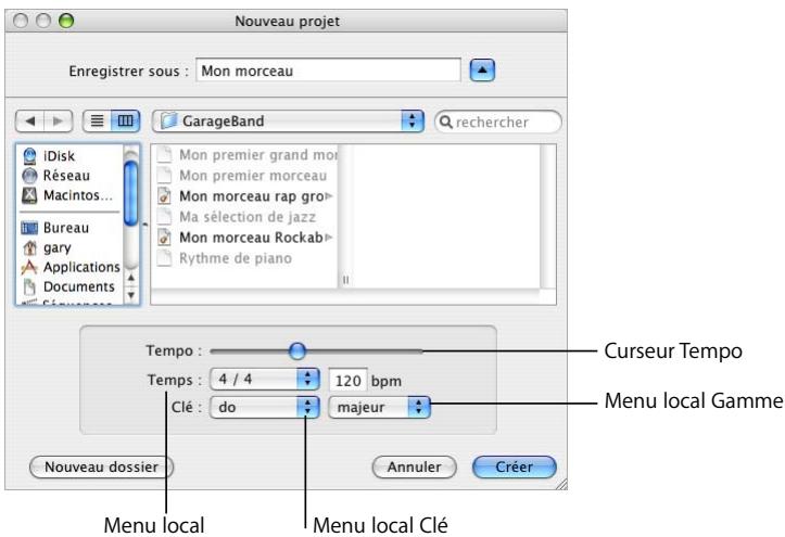 APPLE GARAGEBAND 3 - Une fois les réglages du projet définis, cliquez sur Créer. - 1