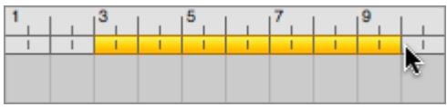 APPLE GARAGEBAND 3 - Pour définir la séquence en boucle : - 1