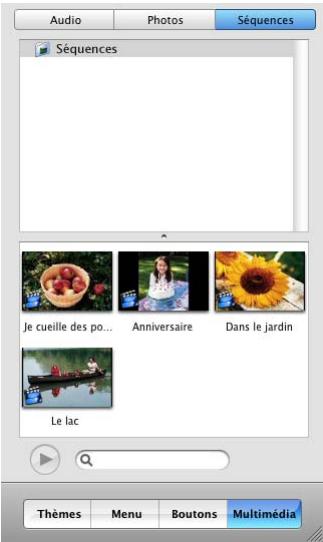 APPLE IDVD 6 - Étape 4 : ajout d'un film et d'un menu de sélection de scènes - 1