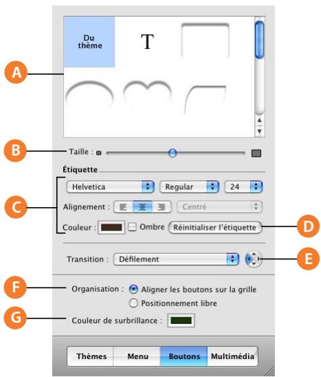 APPLE IDVD 6 - Sous-fenêtre boutons - 1