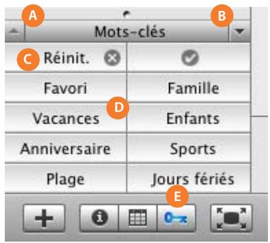 APPLE IPHOTO 6 - Sous-fenêtre Mots-clés - 1