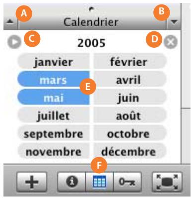 APPLE IPHOTO 6 - Sous-fenêtre Calendrier - 1