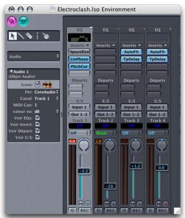 APPLE LOGIC PRO 7.1 - Barres des menus masquées dans les scènesets - 1