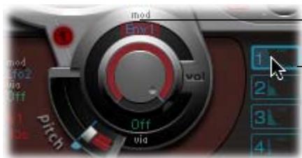 APPLE LOGIC PRO 7.1 - Affichage de la cible de modulation des LFO et enveloppes - 1