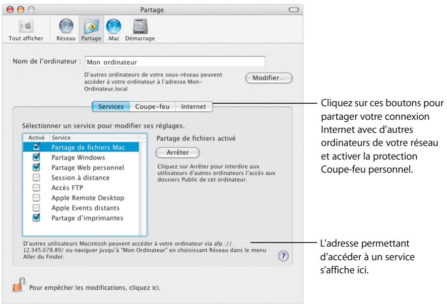 APPLE MAC OS X 10.3 - Partage - 1