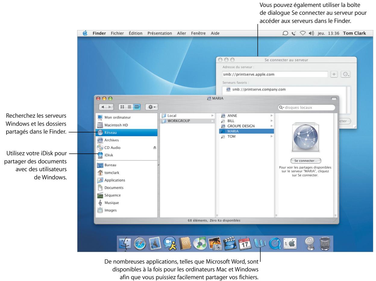 APPLE MAC OS X 10.3 - Compatibilité avec Windows - 1