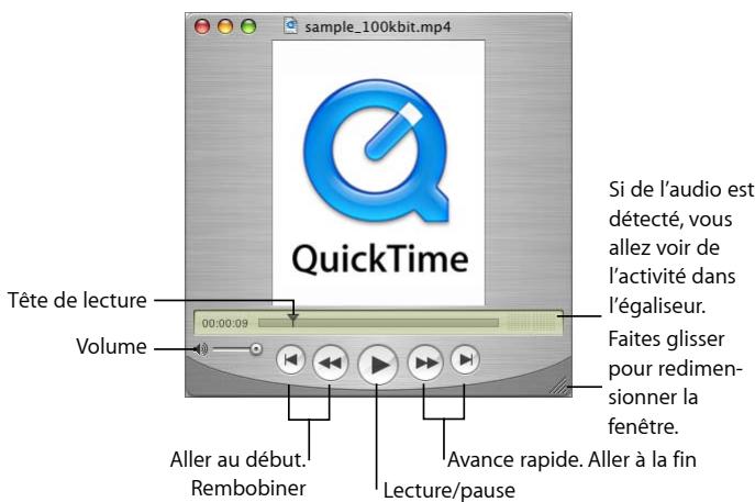 APPLE QUICKTIME 7.2 - Ouverture et lecture de séquences dans quicktime player - 1