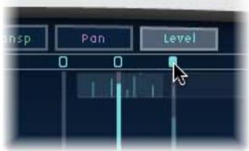 APPLE SOUNDTRACK PRO - Utilisation des boutons Toggle pour modifier les paramètres de tap - 1