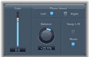 APPLE SOUNDTRACK PRO - Paramètres du module Gain - 1