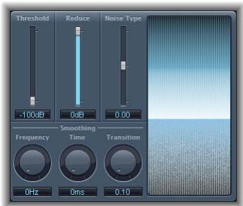 APPLE SOUNDTRACK PRO - Paramètres du module Denoiser - 1