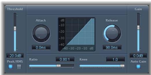 APPLE SOUNDTRACK PRO - Paramètres du module Expander - 1
