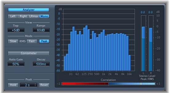 APPLE SOUNDTRACK PRO - Paramètres du module Multimeter - 1