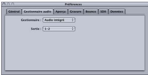 APPLE WAVEBURNER - Préférences du gestionnaire audio - 1