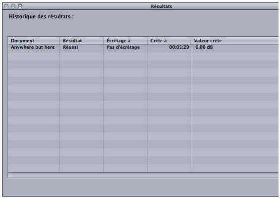 APPLE WAVEBURNER - Recherche de la présence d'écrêtage dans une séquence - 1