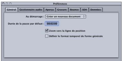 APPLE WAVEBURNER - Préférences générales - 1
