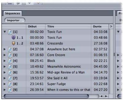 APPLE WAVEBURNER - Liste des séquences - 1