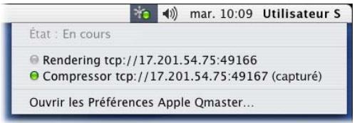 APPLE COMPRESSOR 2 - Indicateur de l'état du nœud de service dans la barre des menus - 2