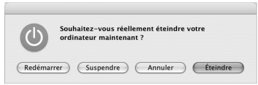APPLE POWERBOOK G4 15-INCH - Extinction de votre powerbook - 1