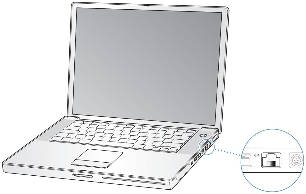 APPLE POWERBOOK G4 15-INCH - Connexion via ethernet (10/100/1000base-t) - 1