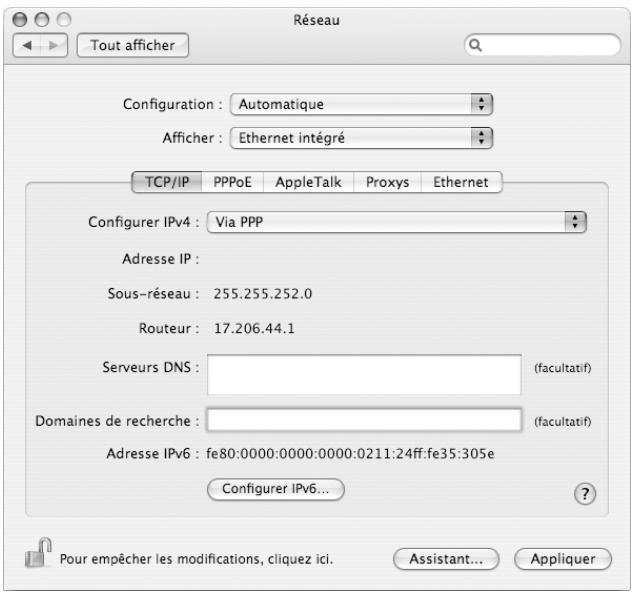APPLE POWERBOOK G4 15-INCH - Pour configurer une connexion ppPoE : - 2