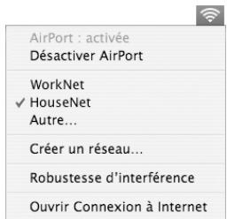 APPLE POWERBOOK G4 15-INCH - Pour vérifier si vous avez accès à un réseau airport extreme : - 1