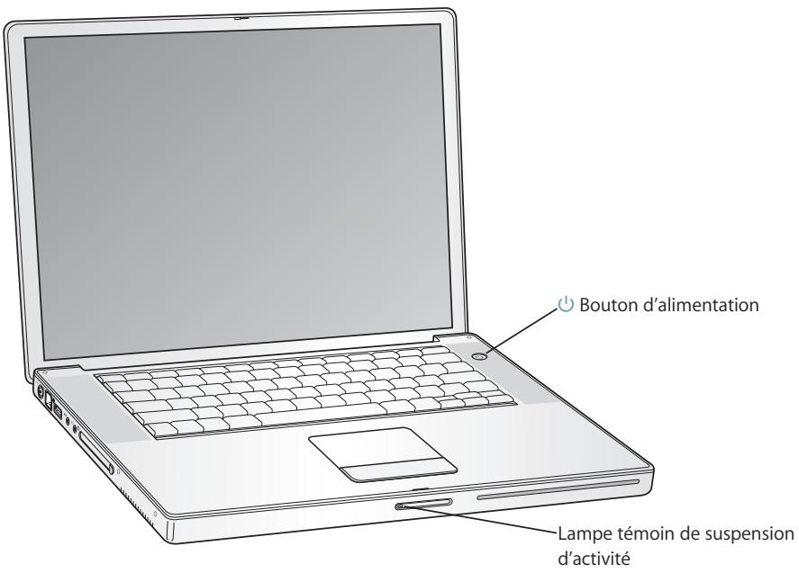APPLE POWERBOOK G4 15-INCH - Étape 3 : allumez votre powerbook - 1