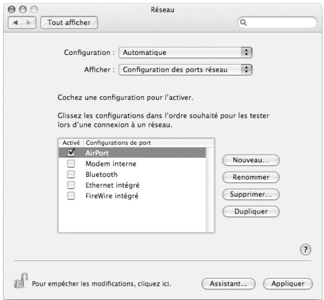 APPLE POWERBOOK G4 15-INCH - Configuration manuelle d'une connexion airport extreme - 1