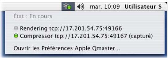 APPLE QMASTER 2 - Indicateur de I'etat du nœud de service dans la barre des menus - 2