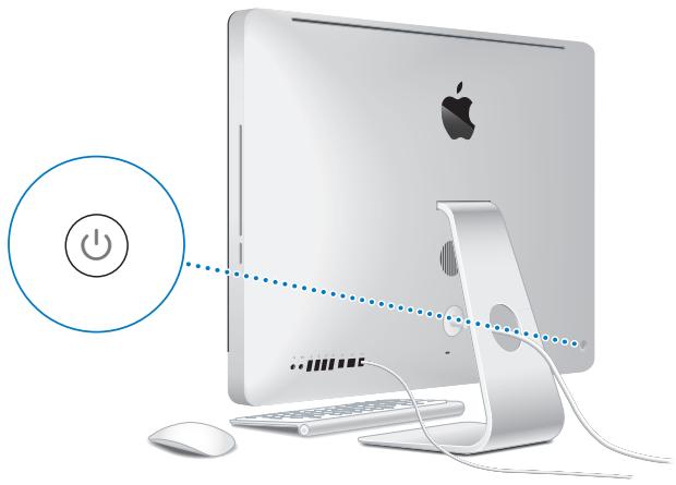 APPLE IMAC 27 INCH - Étape 4: Appuyez sur le bouton d'alimentation (①) situé au dos pour allumer votre iMac. - 1