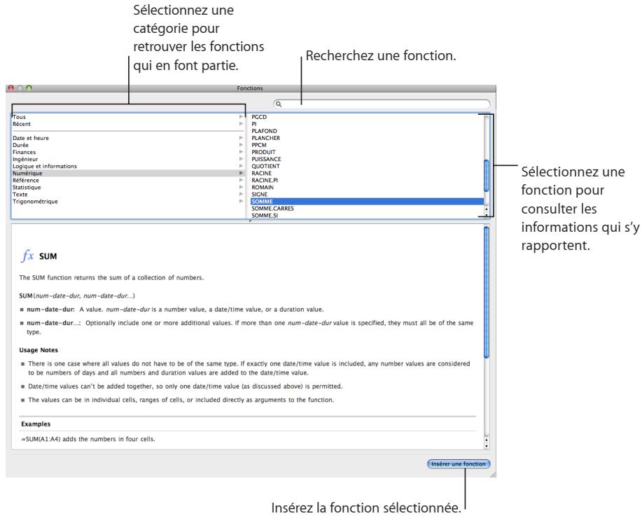 APPLE IWORK - Ajout de fonctions à des formules - 1