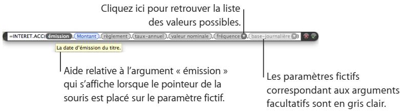 APPLE IWORK - Pour ajouter une fonction à l'aide du navigateur des fonctions : - 1