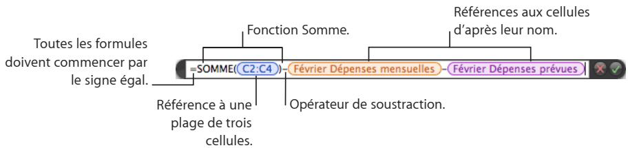APPLE IWORK - Ajouter et modifier des formules à l'aide de la barre des formules - 1