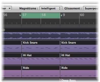 APPLE LOGIC PRO 8 - Pour supprimer une rubrique de votre arrangement à l'aide des locators : - 1